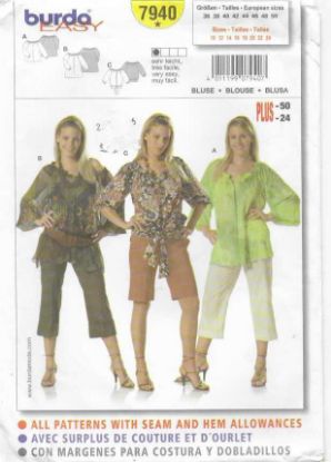 Picture of A56 BURDA 7940: TOP SIZE 10-24