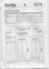 Picture of A71 BURDA 6678: PANTS SIZE 18-30