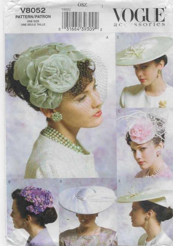 Picture of A139 VOGUE V8052: VINTAGE HATS 