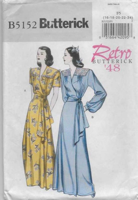 Picture of A117 BUTTERICK B1552: RETRO DRESS SIZE 16-24