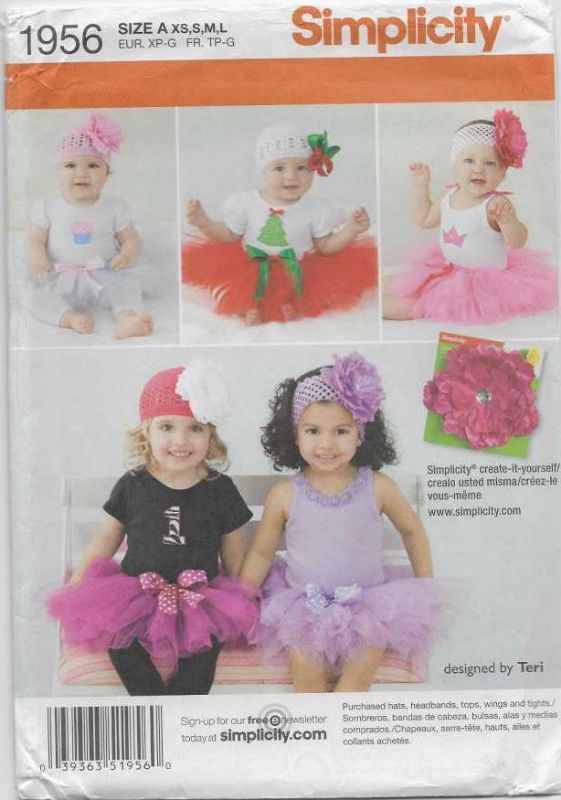 Picture of 98 SIMPLICITY 1956: BABIES TUTU & APPLIQUES SIZE 1-3M-18M