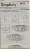 Picture of 98 SIMPLICITY 1956: BABIES TUTU & APPLIQUES SIZE 1-3M-18M