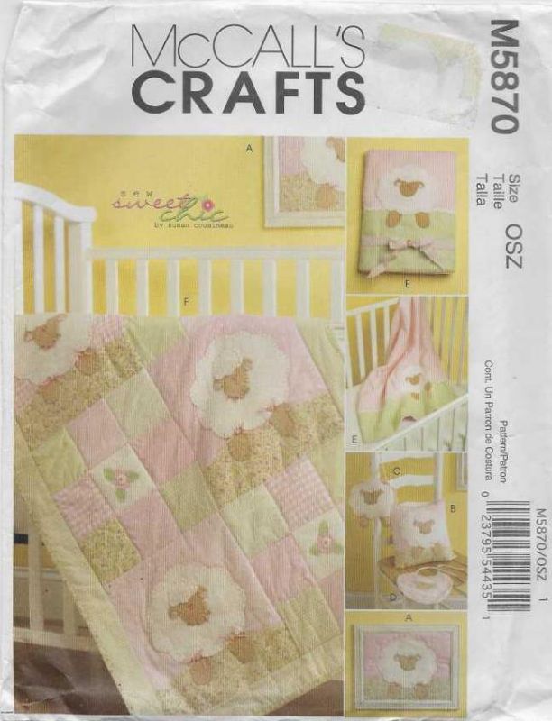 Picture of A31 McCALL'S M5870: QUILT BLANKET, PILLOW, 