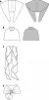 Picture of A52 BURDA 7035: KNIT ACCESSORIES SIZE 10-22