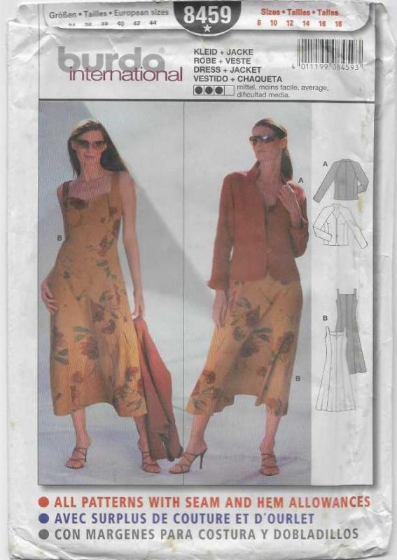 Picture of C13 BURDA 8459: DRESS & JACKET SIZE 8-18